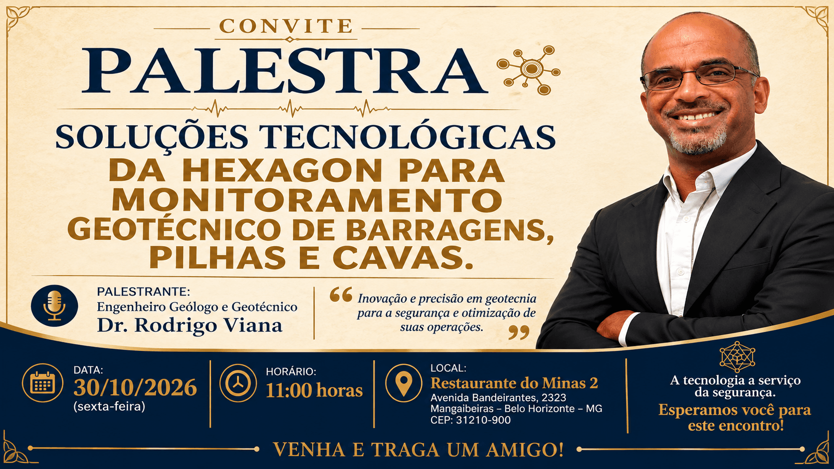 Palestra de Geotecnia por Dr. Rodrigo Viana